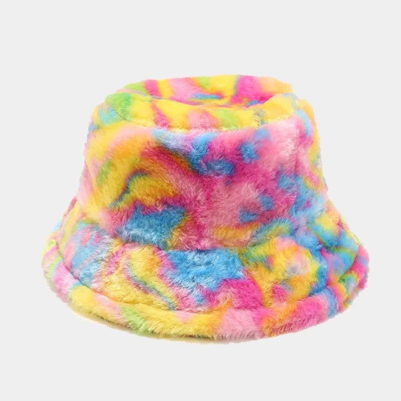 Panama Zebra Print Plush Velvet Hat