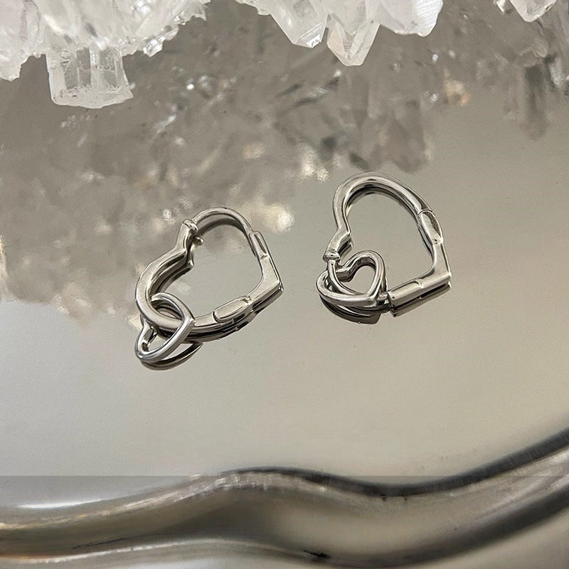 Love Ear Ring Women's New Trendy Earrings Special Fun Design Light Luxury