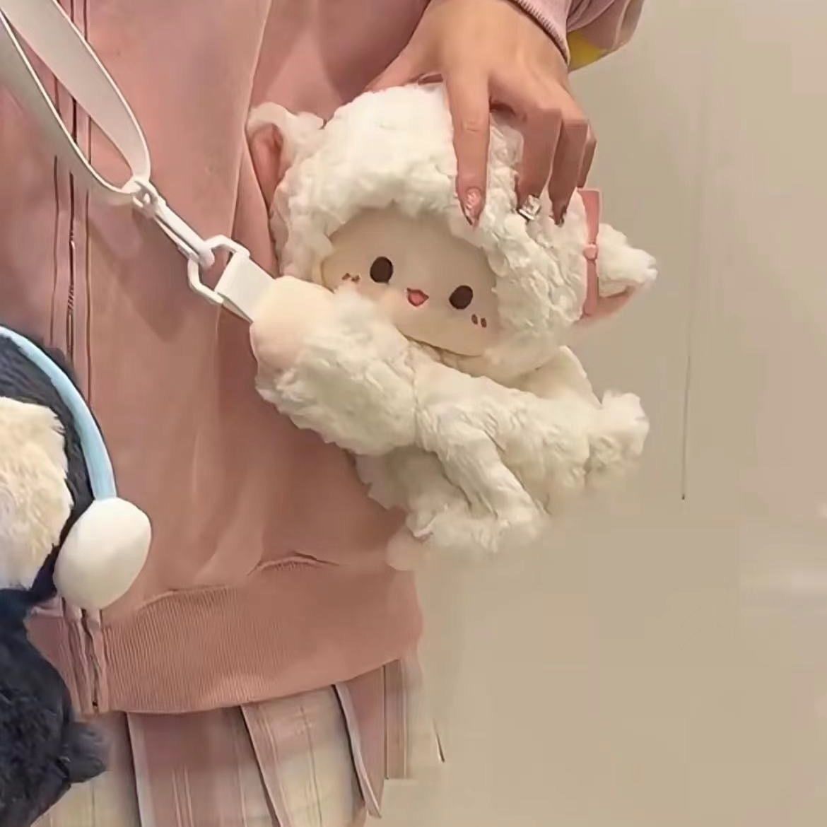 Good-looking Little Penguin Lamb Lying Bag Cute Plush Bag Shoulder Partysu Backpack