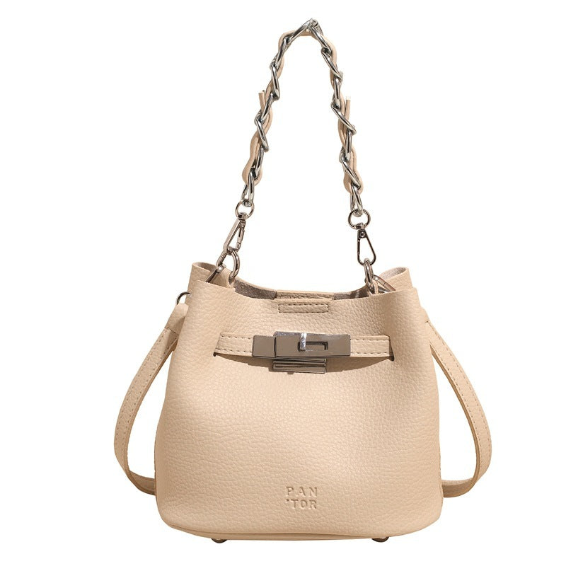 Retro Soft Leather PU Leisure Bucket Bag