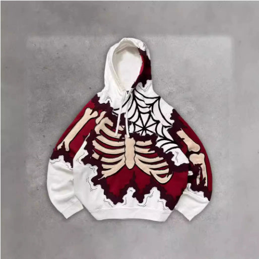 Skull Skeleton 3d Printed Sweater For Men