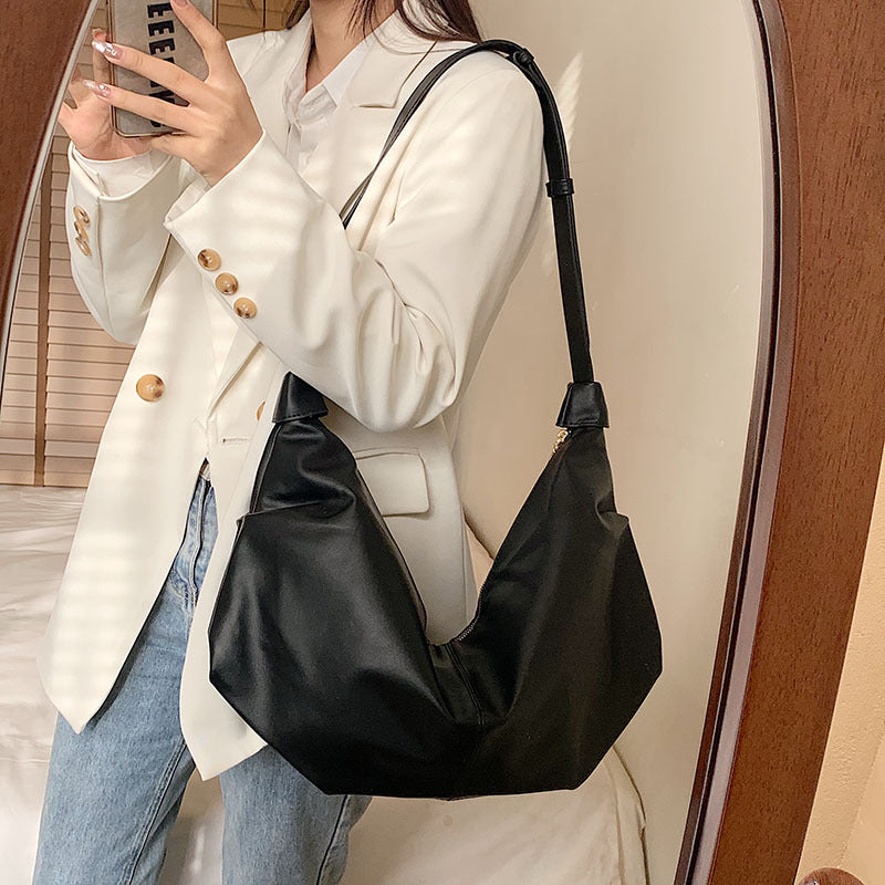 Retro Trend Crescent Tote