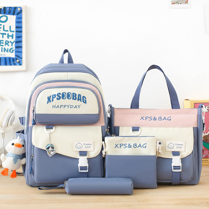 Four-piece Ins Schoolbag