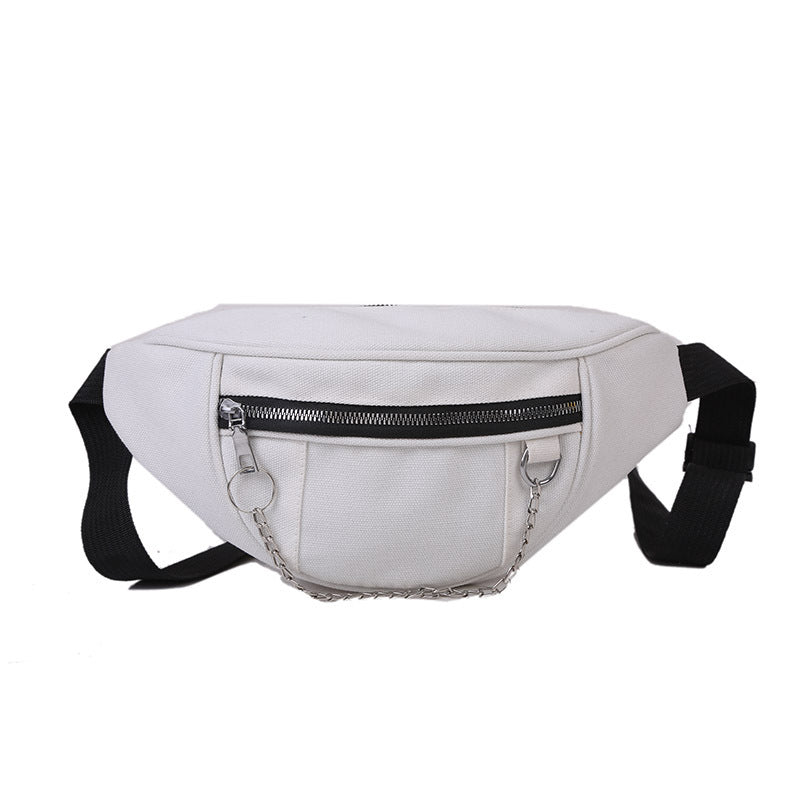 Japanese Dark Style Canvas Chest Bag