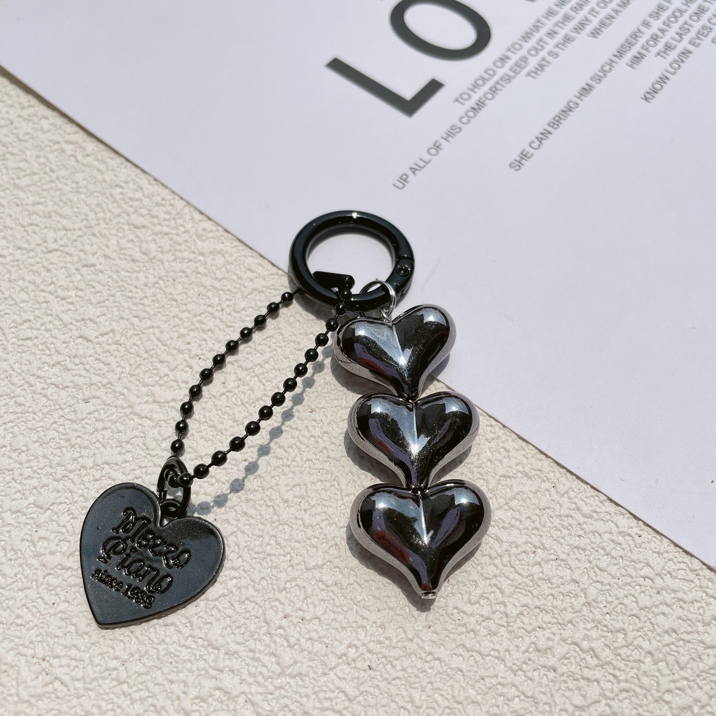 New Fart Peach Love Car Key Ring