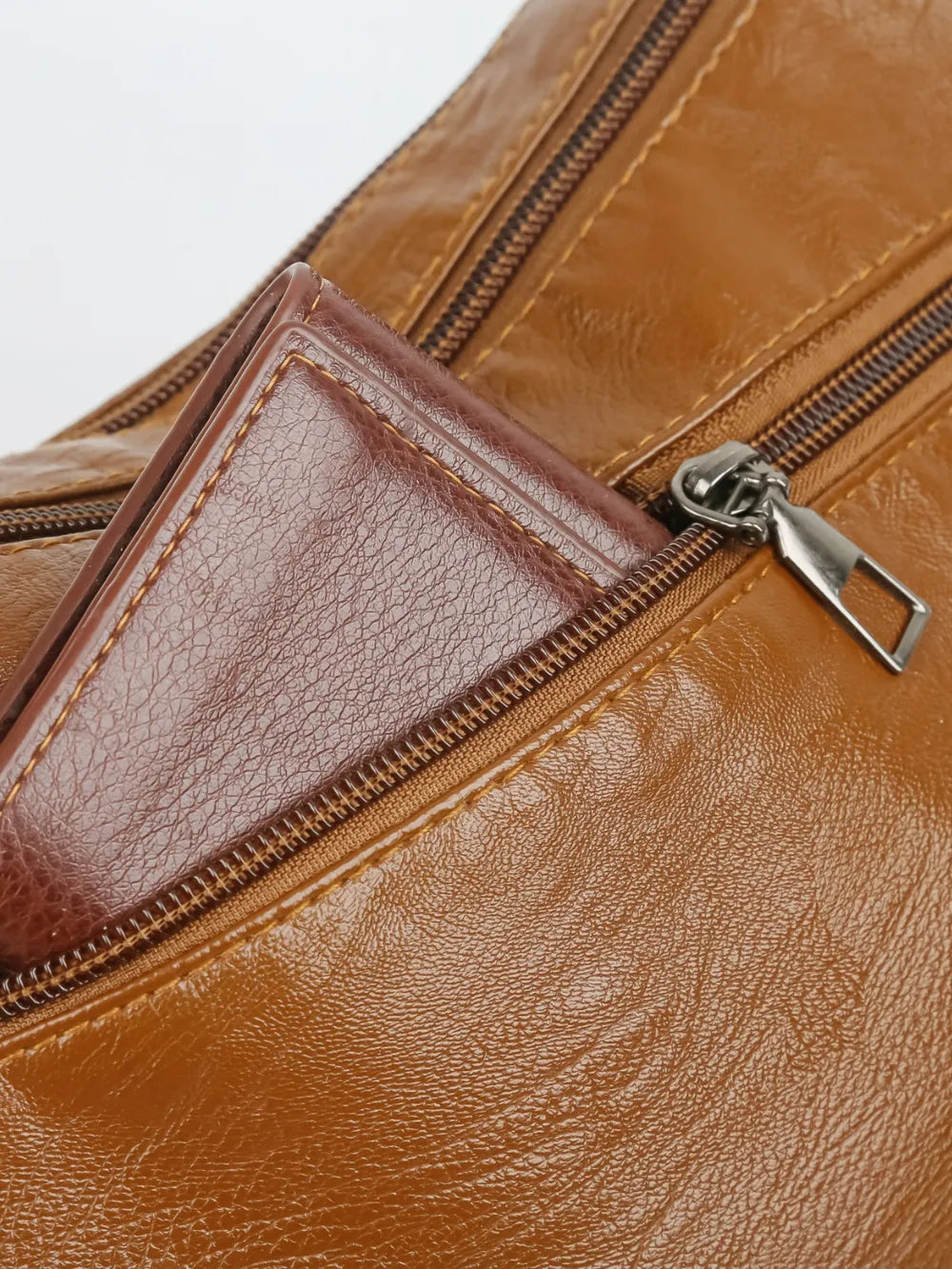 Sleek Leather Shoulder Bag - BAGMODA