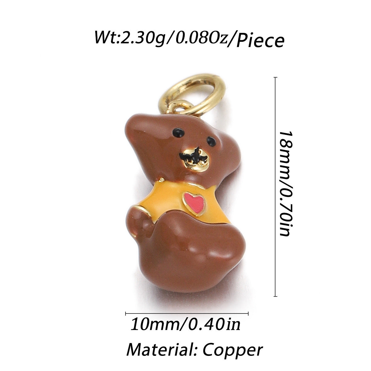 Animal Series Pendant Drop Oil Inlaid Zircon Diy Bracelet Necklace