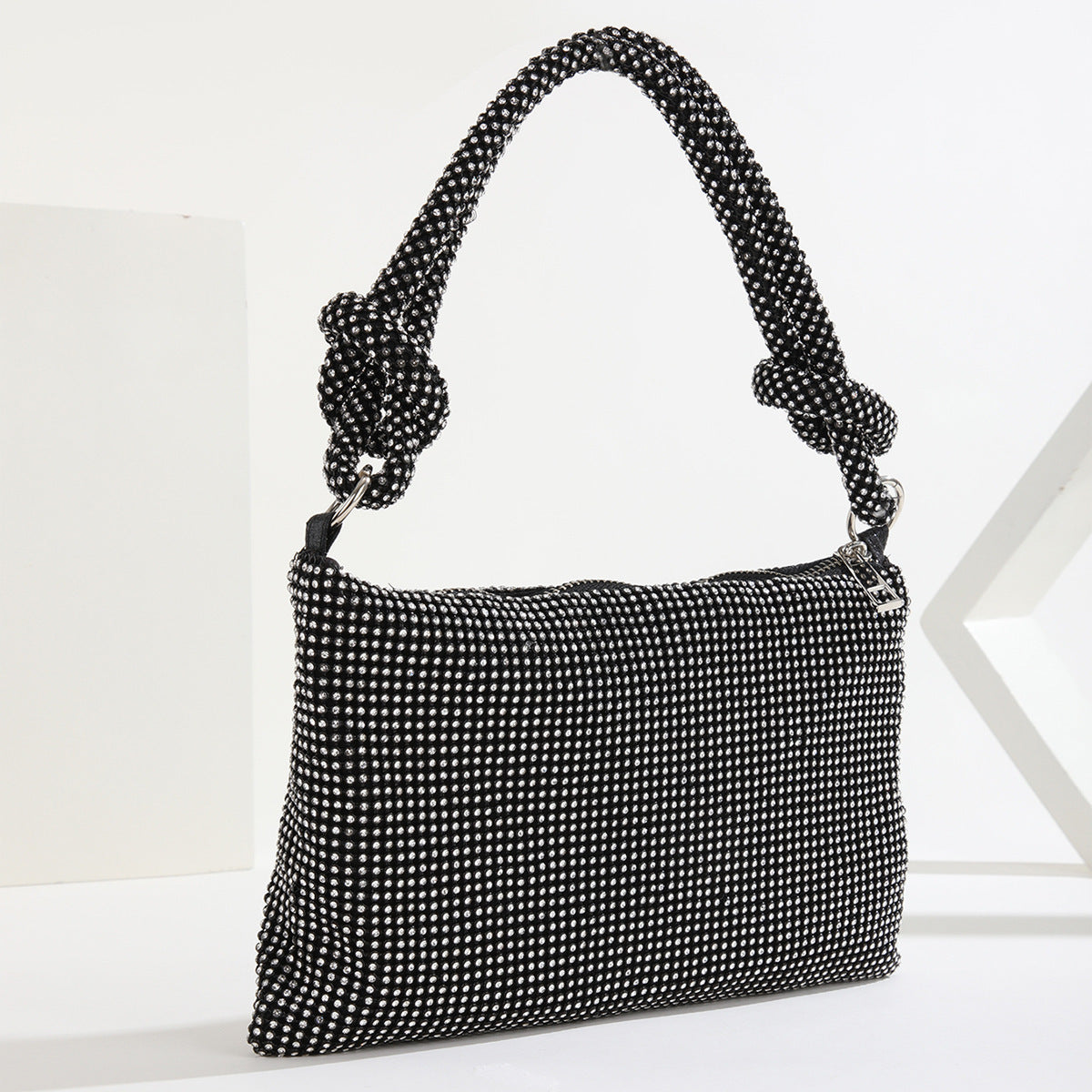 Diamond-embedded Evening Bag