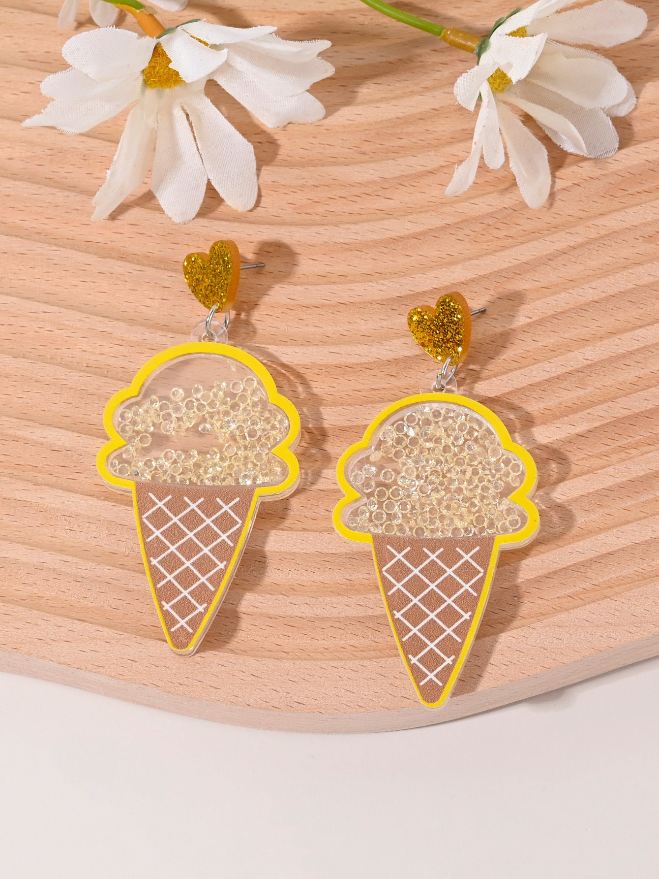 Cherry Strawberry Watermelon Pineapple Coconut Cake Ice Cream Earrings For Women