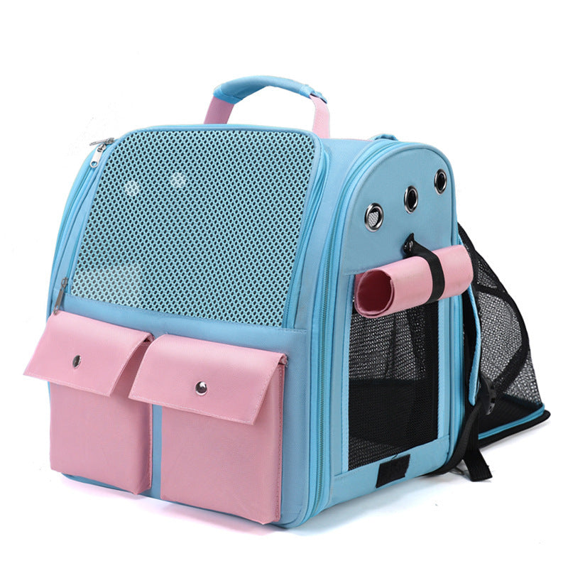 Extendable Pet Backpack Cabin Cat Out Large Capacity Dog Bag