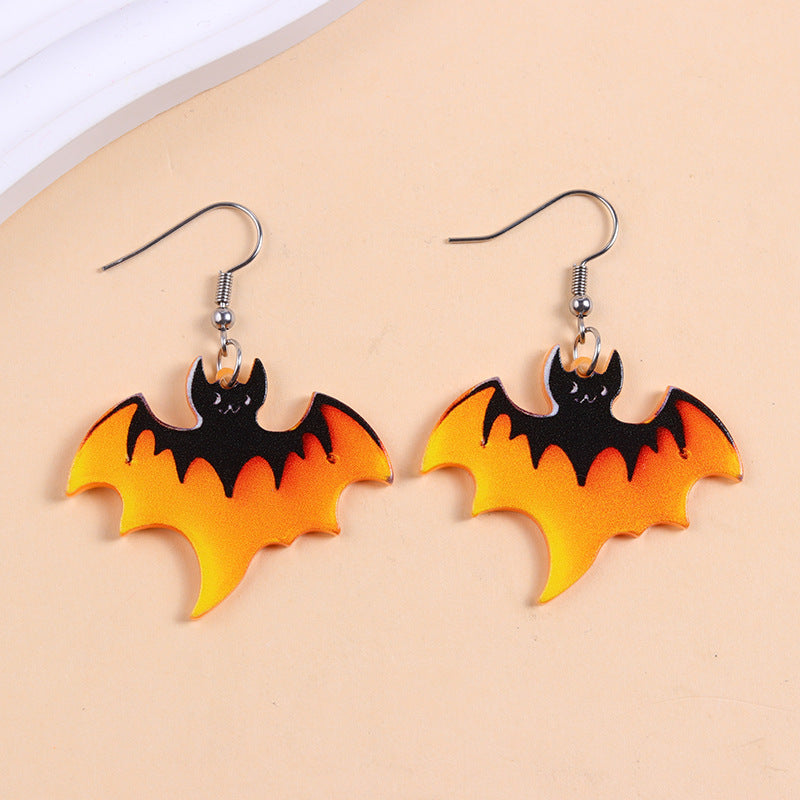 European And American Halloween Series Acrylic Earrings Color