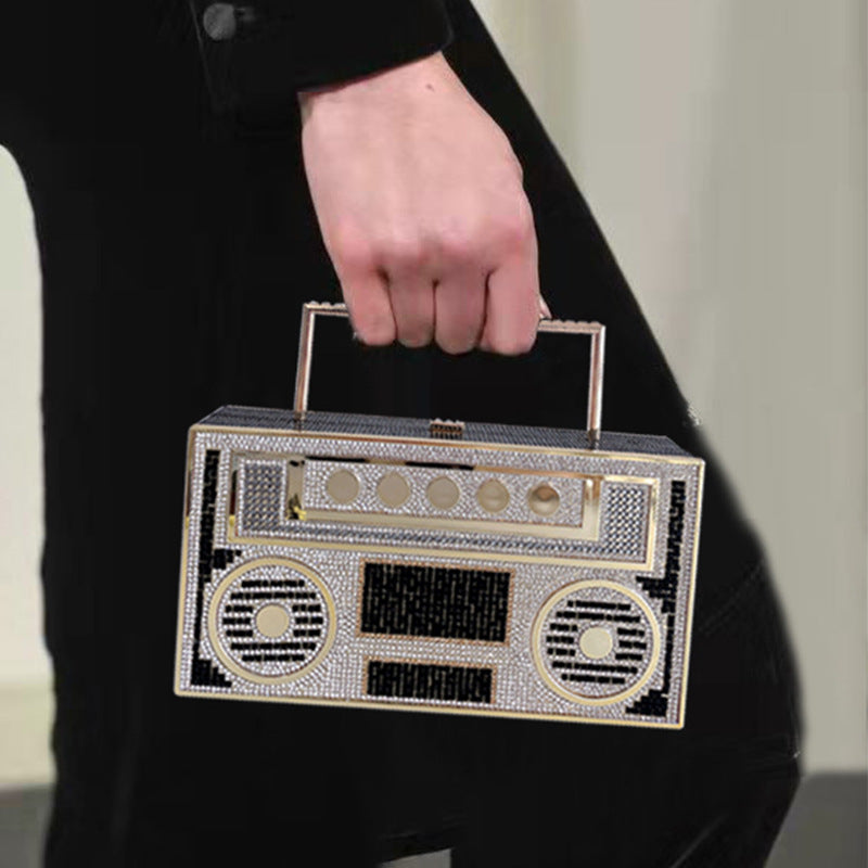 Diamonds Radio Clutch
