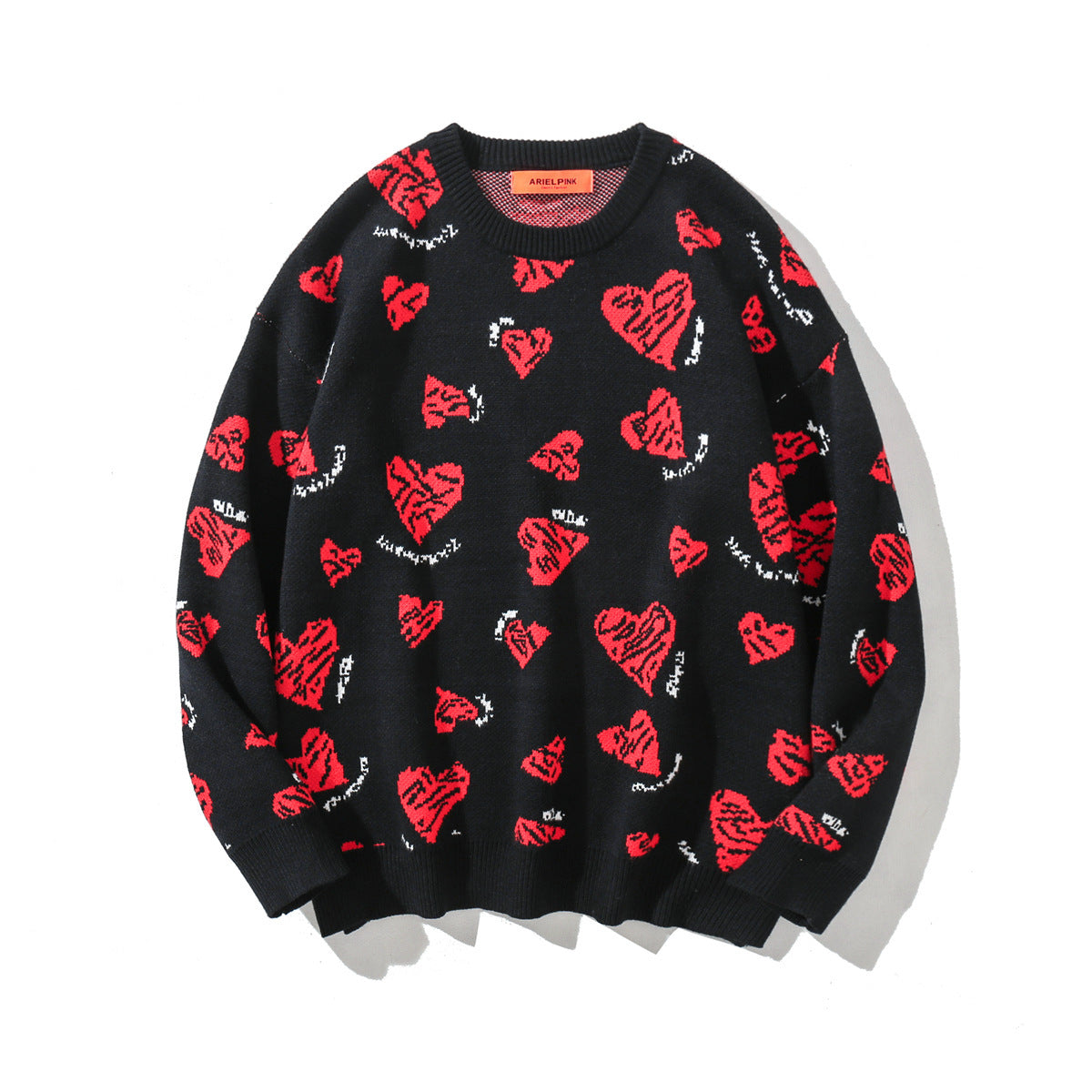 Oversized Casual Trendy Hip-hop Crew Neck Sweater