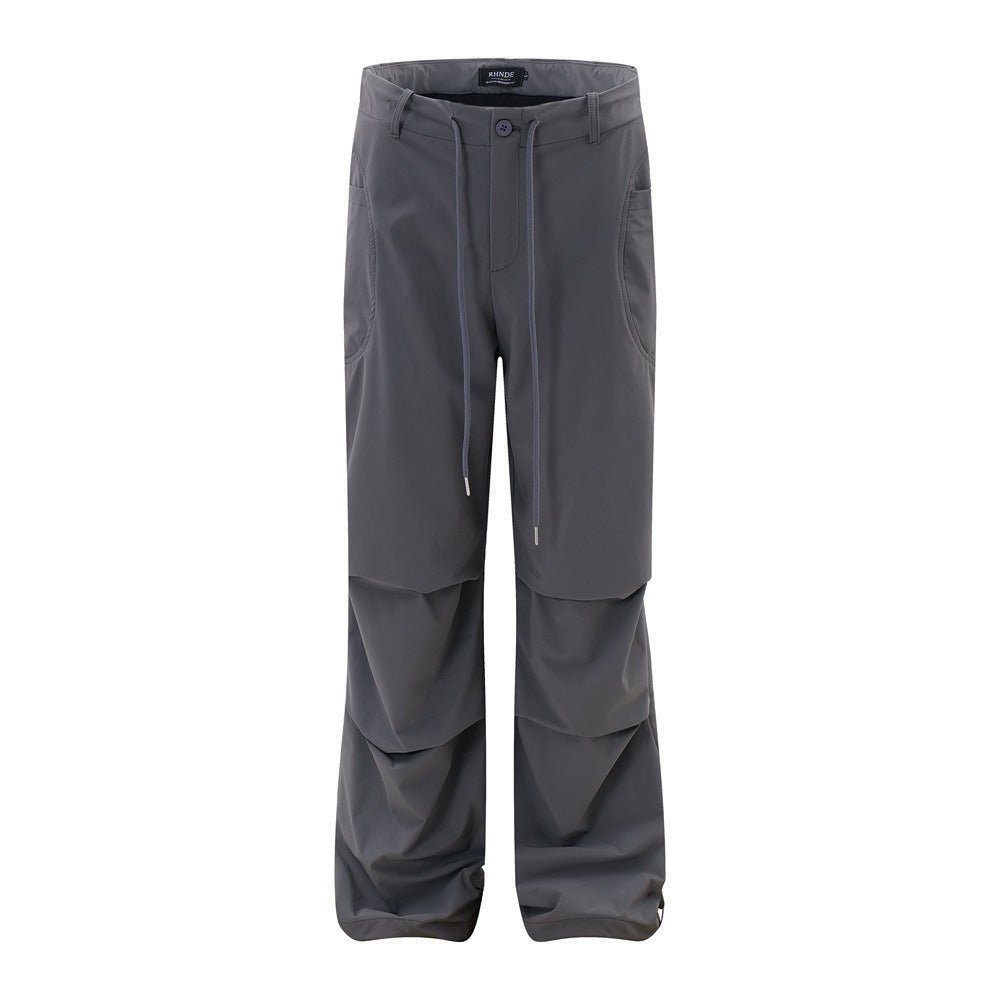 Fashion Personality Pleated Paratrooper Pants Men - BAGMODA