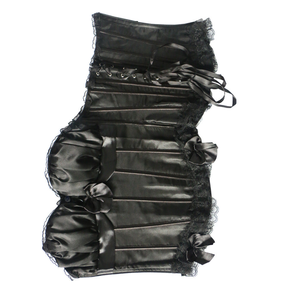 Black And White Erotic Lingeriecourt Corset