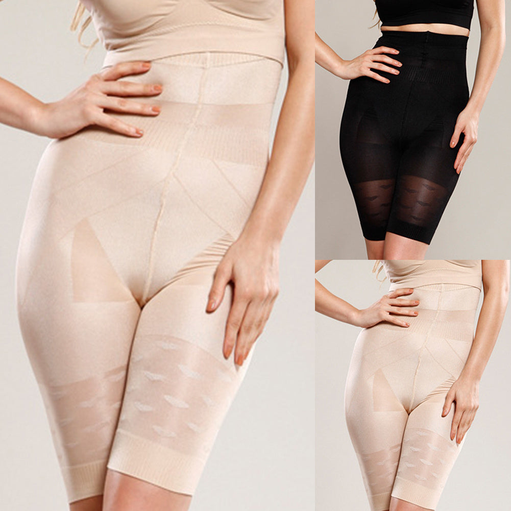 Nahtlose Shapewear für Damen mit hoher Taille, kurze Bauchkontrolle