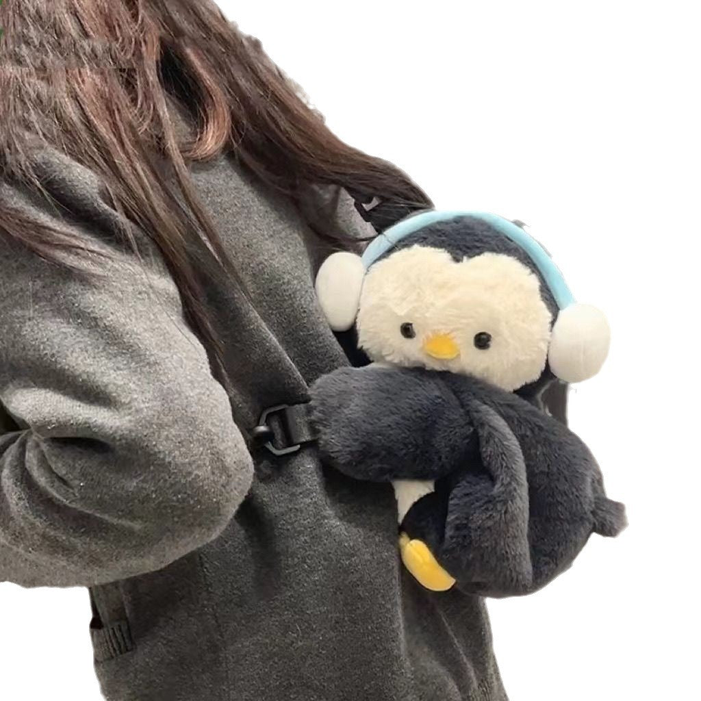 Good-looking Little Penguin Lamb Lying Bag Cute Plush Bag Shoulder Partysu Backpack