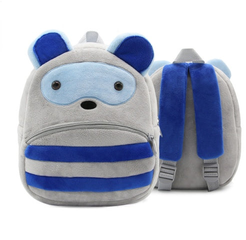 Children School Backpack Cartoon Rainbow Design Soft Plush Material For Toddler Baby Girls Kindergarten Kids School Bags