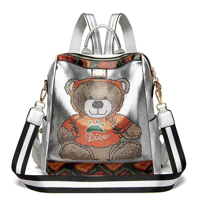 Teddy Rhinestone Backpack