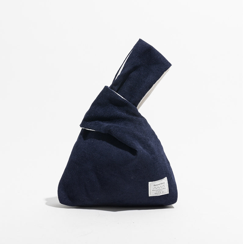 Bolso de mano de pana