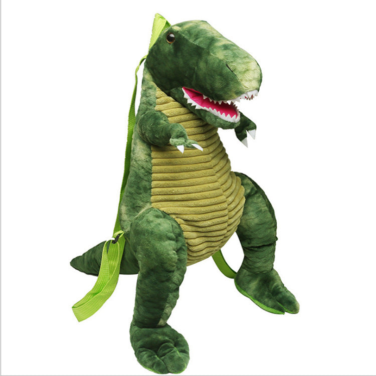 Creative 3D Dinosaur Backpack for Children Cartoon Animal Plush Dinosaurs Bag Cute Funny Parent-child Bags for Girl Boys