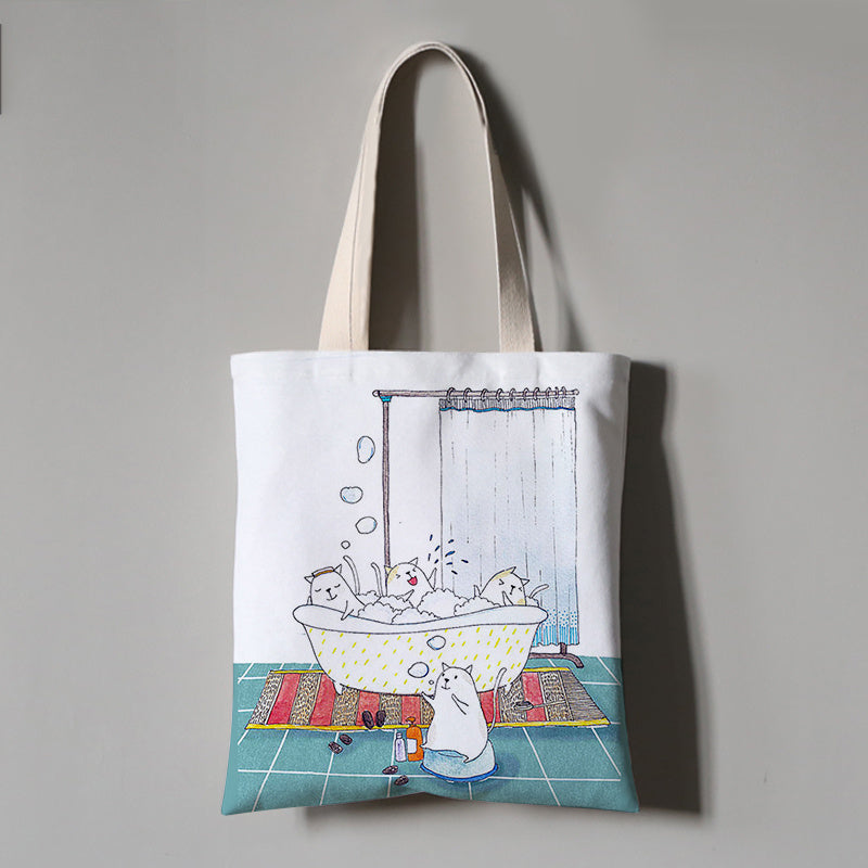 Canvas Bag, Cloth Bag, One-Shoulder Portable Environmental Protection Bag
