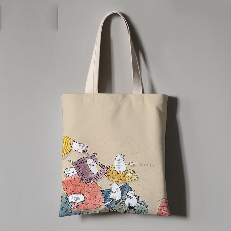 Canvas Bag, Cloth Bag, One-Shoulder Portable Environmental Protection Bag