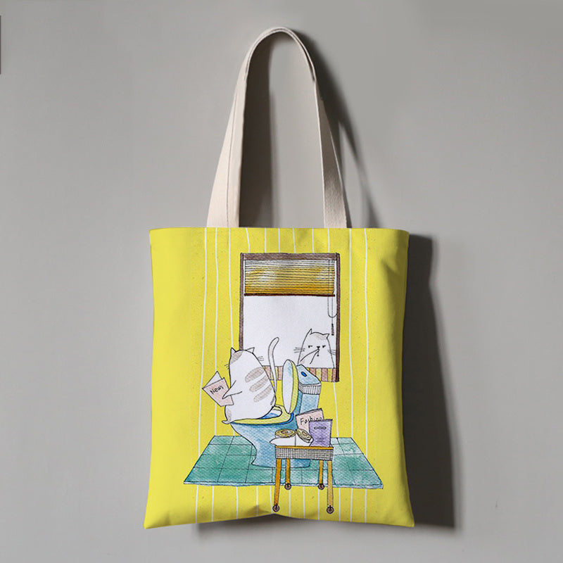 Canvas Bag, Cloth Bag, One-Shoulder Portable Environmental Protection Bag