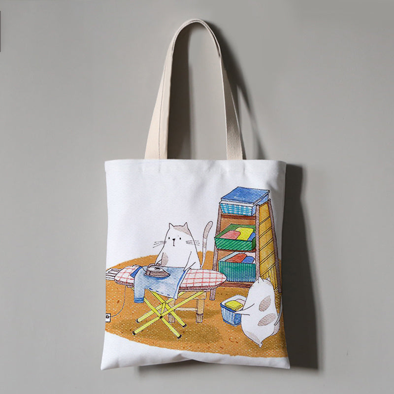 Canvas Bag, Cloth Bag, One-Shoulder Portable Environmental Protection Bag