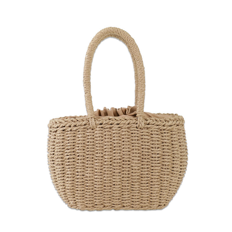 Yogodlns Hot Women Straw Bags Woven Bag Summer Beach Rattan Shoulder Bag Bamboo Bag Large Handbag Purse Fashion Shoulder Bag