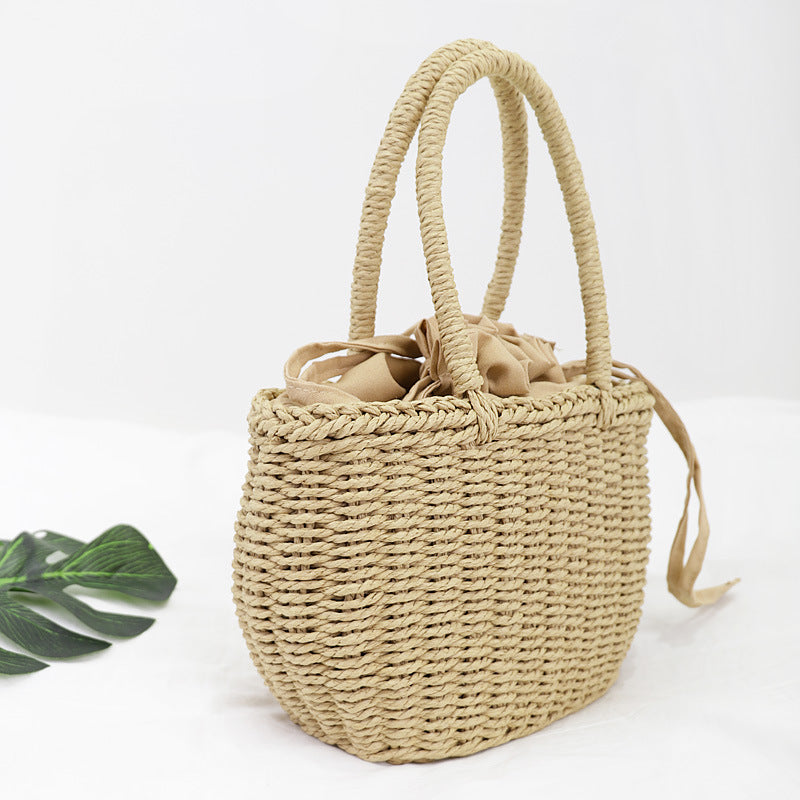 Yogodlns Hot Women Straw Bags Woven Bag Summer Beach Rattan Shoulder Bag Bamboo Bag Large Handbag Purse Fashion Shoulder Bag