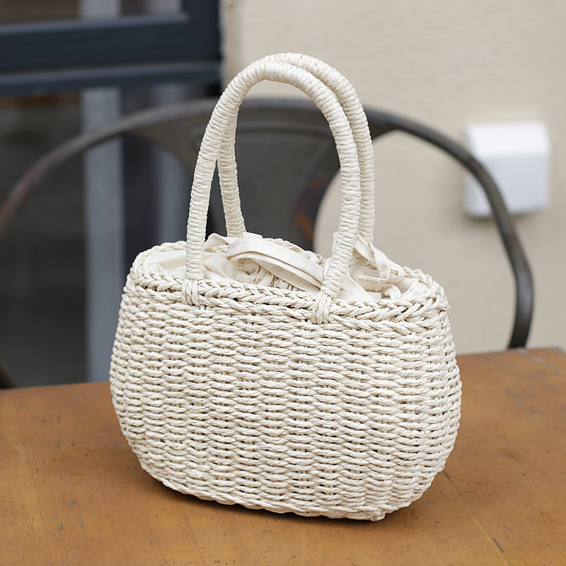 Yogodlns Hot Women Straw Bags Woven Bag Summer Beach Rattan Shoulder Bag Bamboo Bag Large Handbag Purse Fashion Shoulder Bag