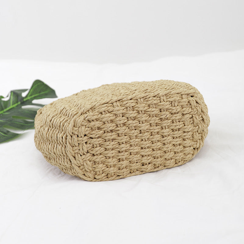 Yogodlns Hot Women Straw Bags Woven Bag Summer Beach Rattan Shoulder Bag Bamboo Bag Large Handbag Purse Fashion Shoulder Bag