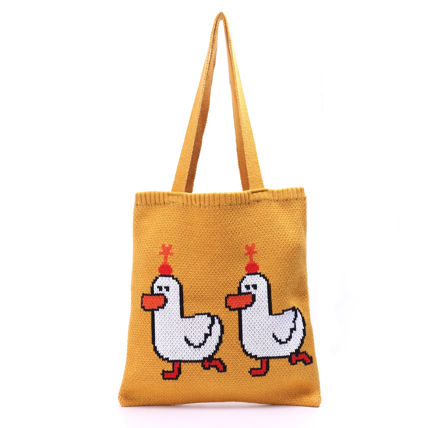 Portable Shopping Bag Personalized One-Shoulder Knitted Bag
