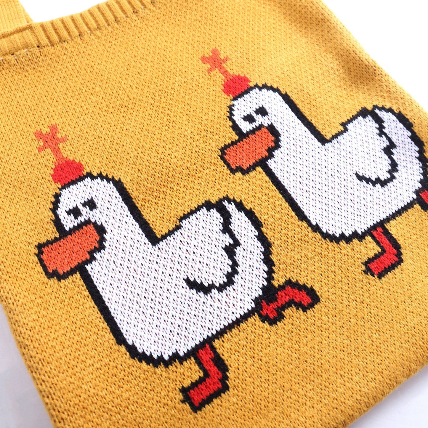 Portable Shopping Bag Personalized One-Shoulder Knitted Bag