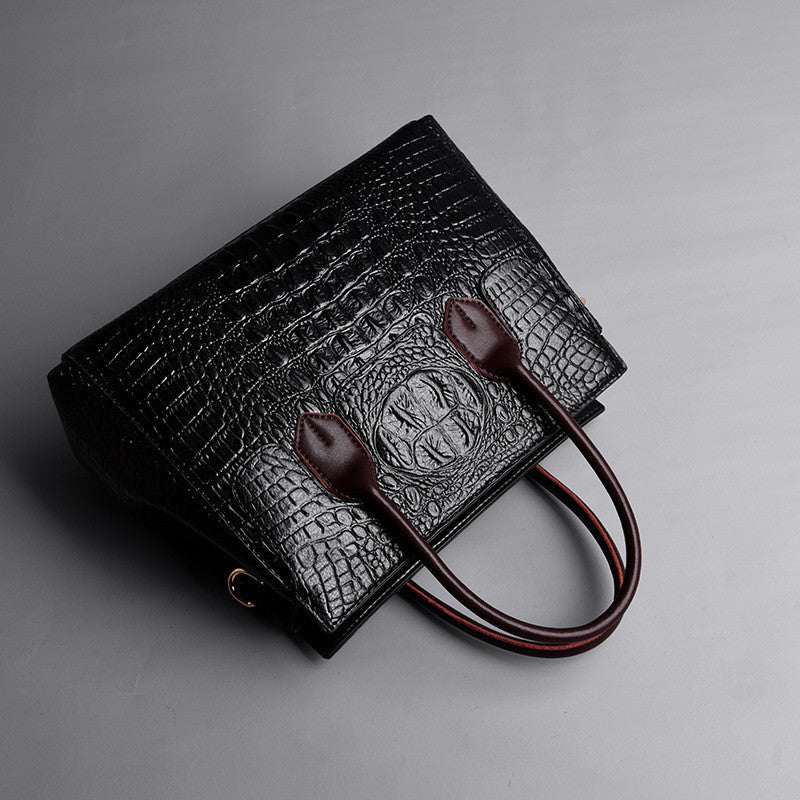 Bolsos de hombro con estampado de cocodrilo