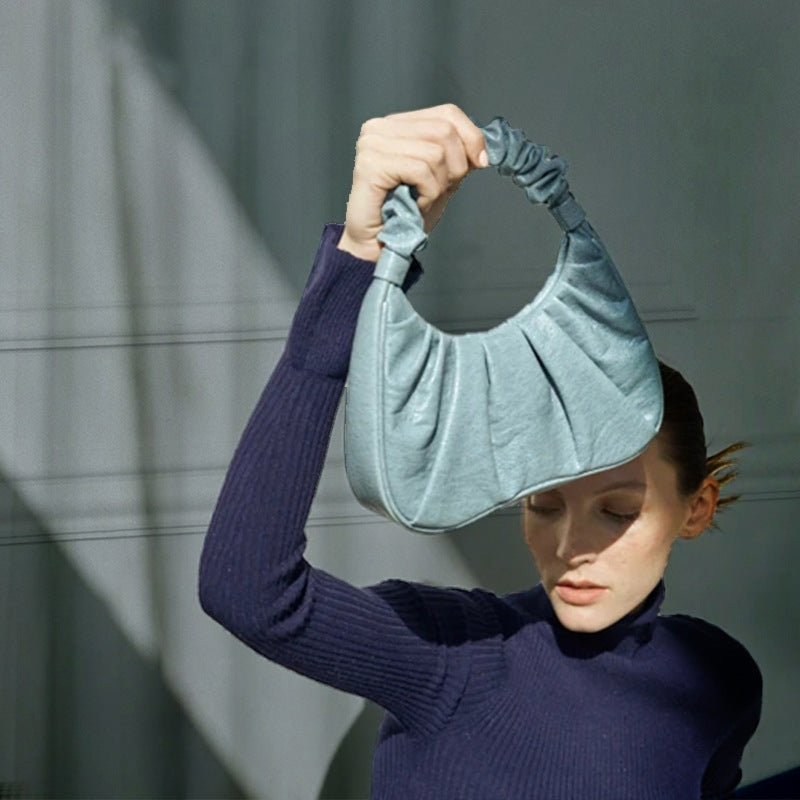 Simple Hand Fold Bag, Fashion Temperament, Underarm Shoulder Bag, Hand Bag