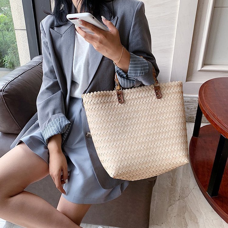 Straw Bag New Bag Large-Capacity Beach Handbag