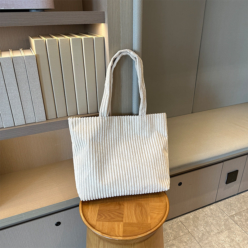 Retro Corduroy Shoulder Bag