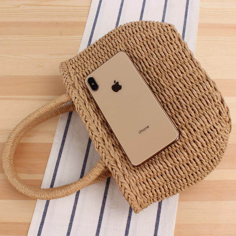 Bolsos de playa tejidos a mano para las vacaciones