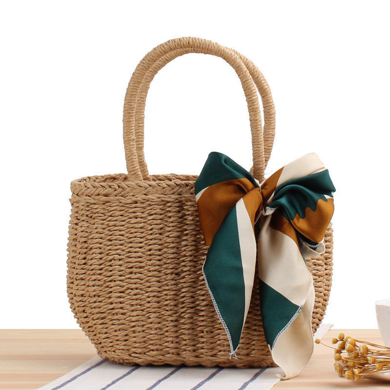 Bolsos de playa tejidos a mano para las vacaciones