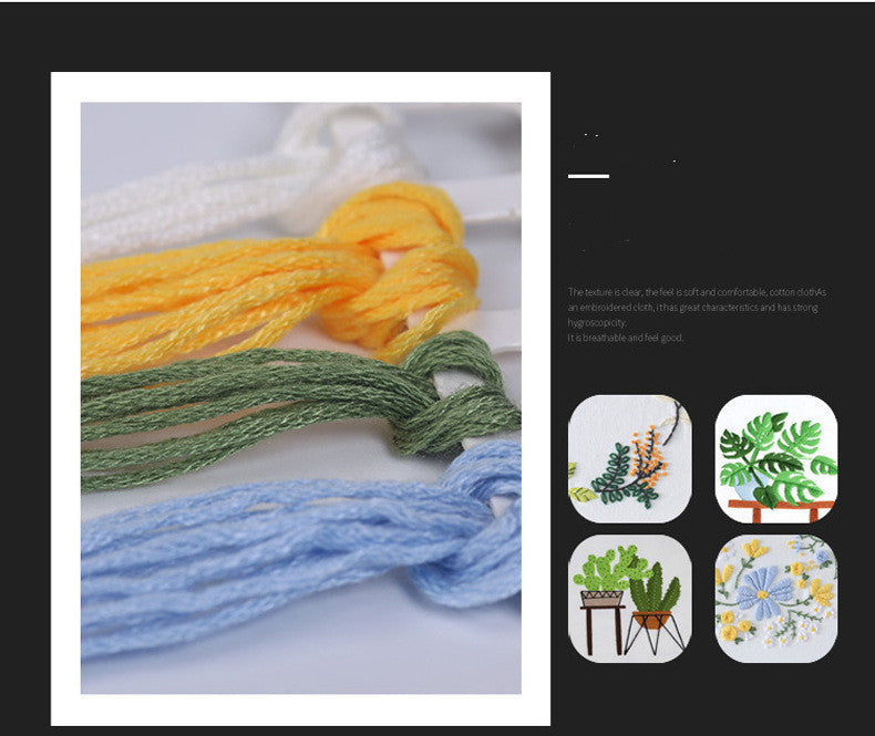 Embroidery Diy Material Bag Canvas Bag Kit Su Embroidery Handbag Bag