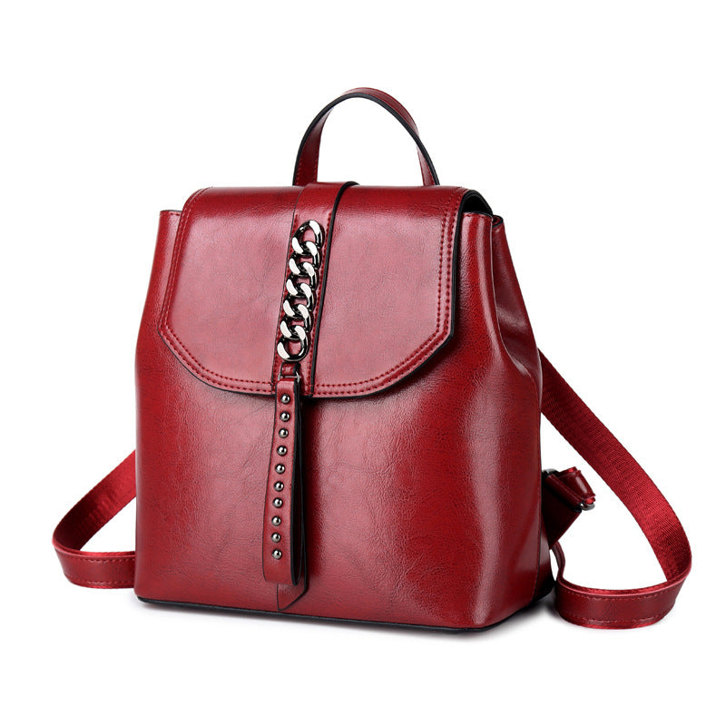 Leather Women Backpack