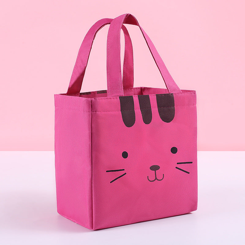 Creative Cartoon Oxford Cloth Portable Insulated Lunch Bag