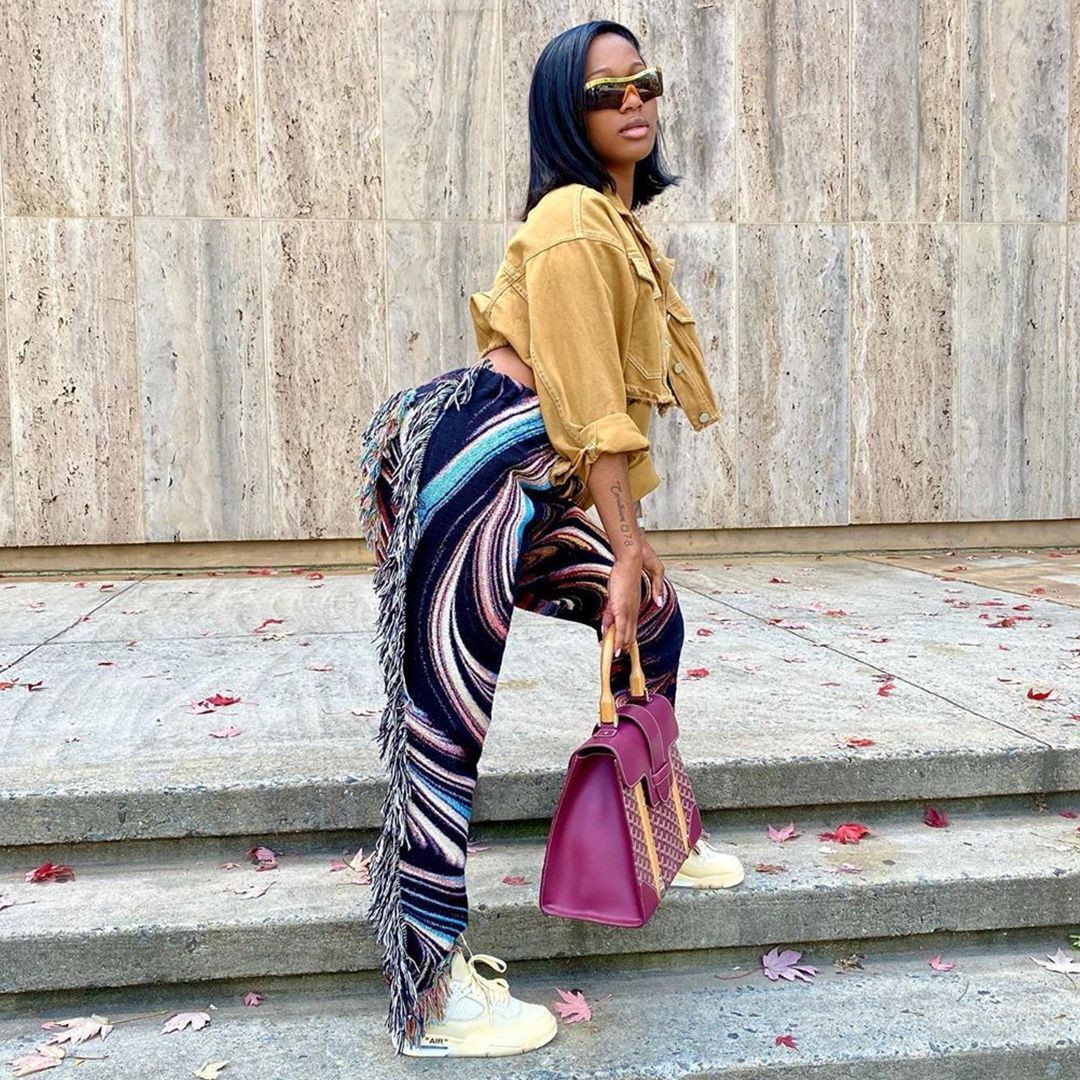 Casual Fashion Color Fringed Velvet Pants Women