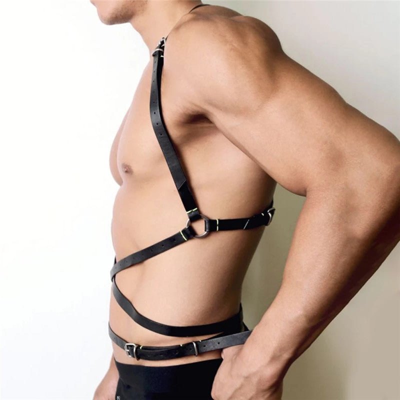 Wearable Leather Straps On Both Sides - BAGMODA
