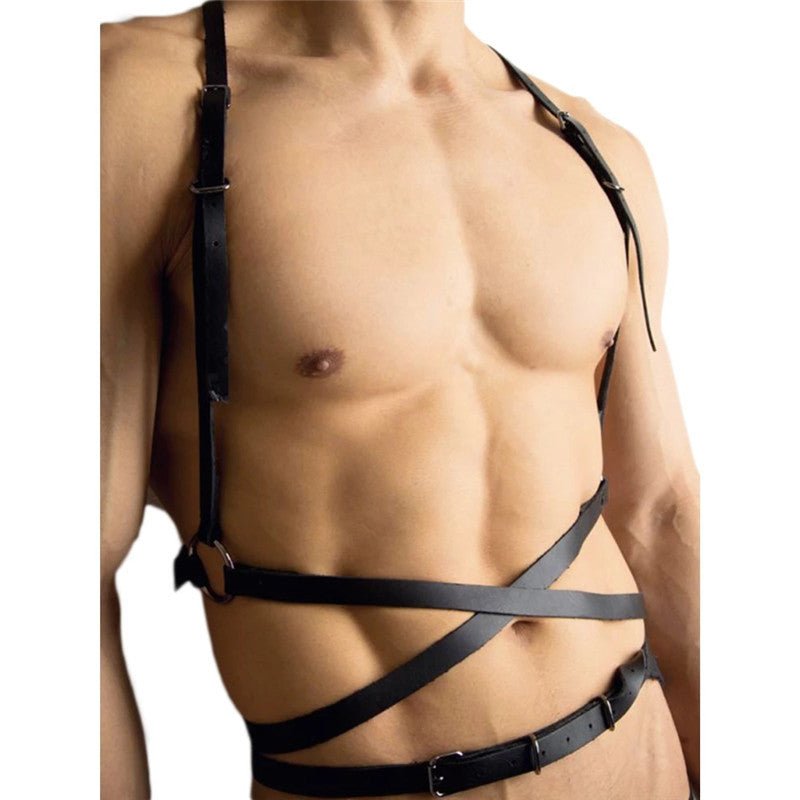 Wearable Leather Straps On Both Sides - BAGMODA