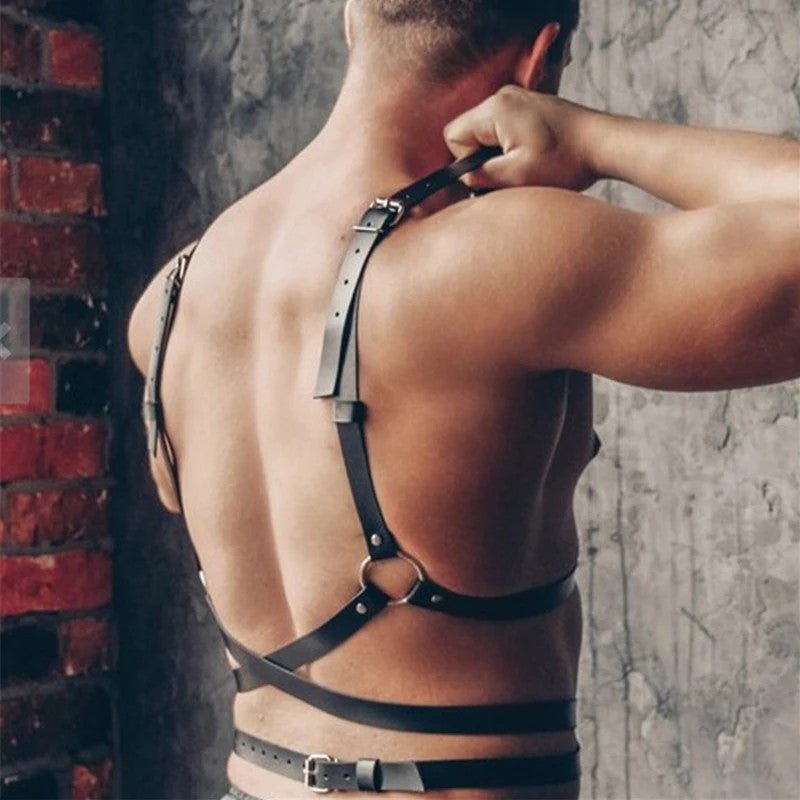 Wearable Leather Straps On Both Sides - BAGMODA