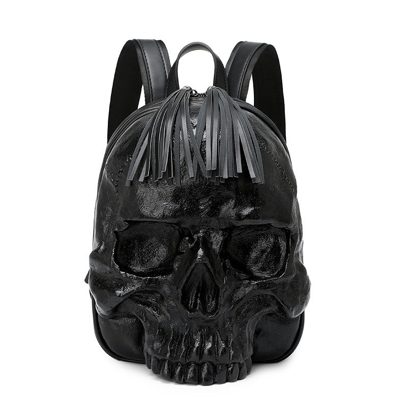Skull Embossed Three-dimensional Backpack