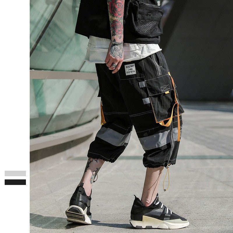 Men's Pants Youth Trendy Brand Casual Cropped Shorts Men - BAGMODA